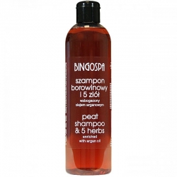 BINGOSPA Szampon borowinowy i 5 ziół z olejkiem arganowym 300ml
